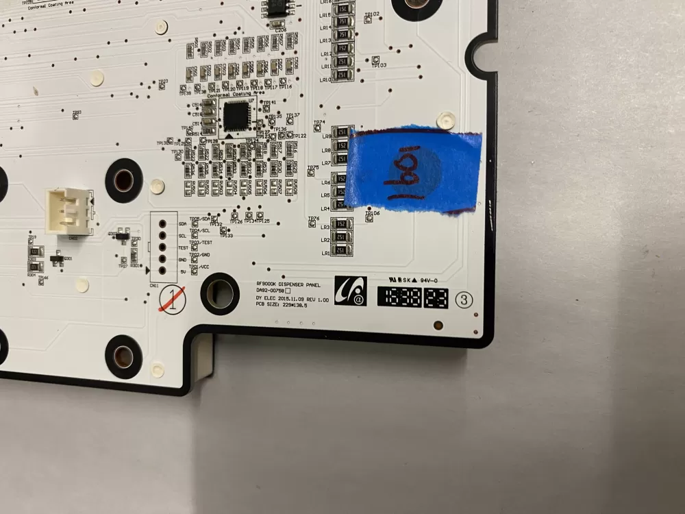 Samsung DA92-00758B Refrigerator Dispenser Display Module AZ212880 | BK1601