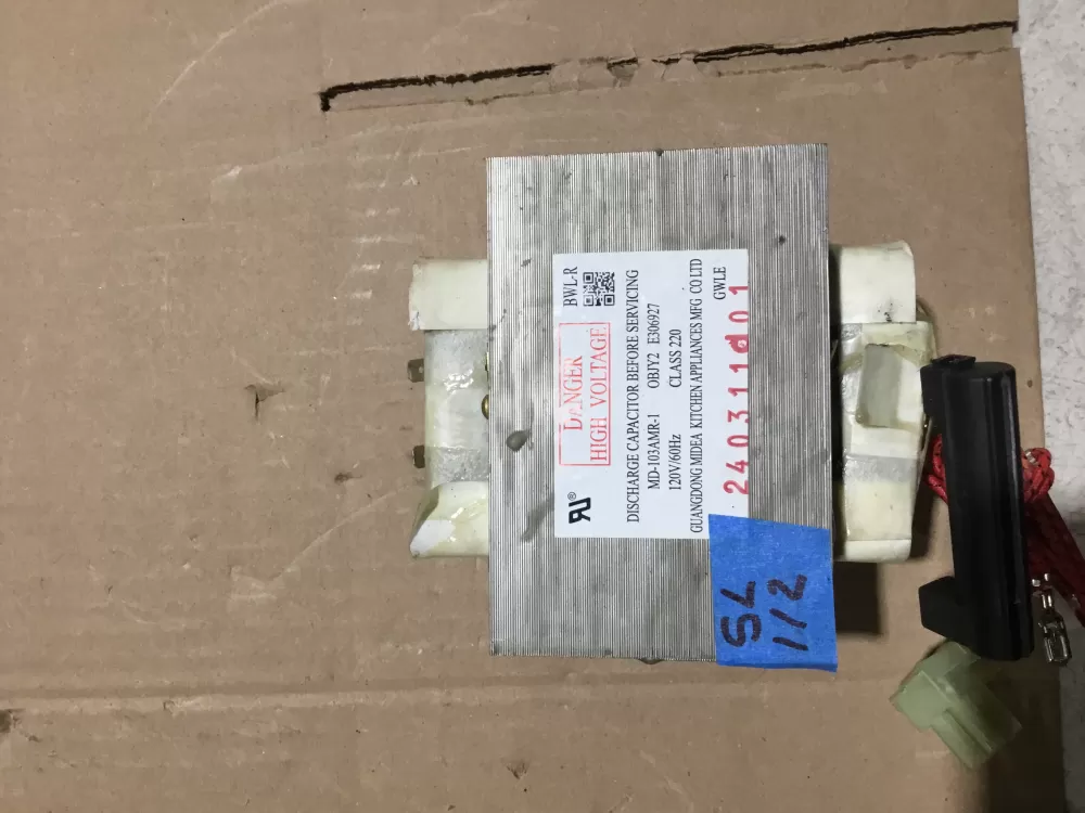 Panasonic  Haier  Kenmore E306927   E306921  MD-101ABR-1 Microwave Transformer