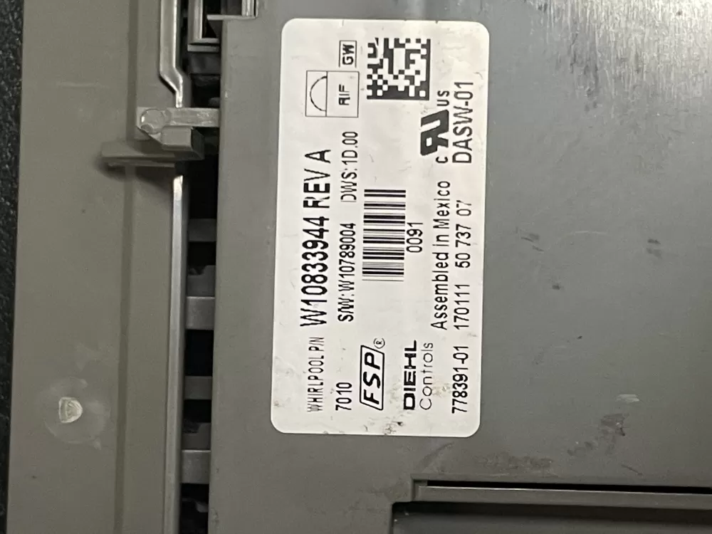 KitchenAid W10739811 W10788999 Dishwasher Control Board AZ13068 | 607