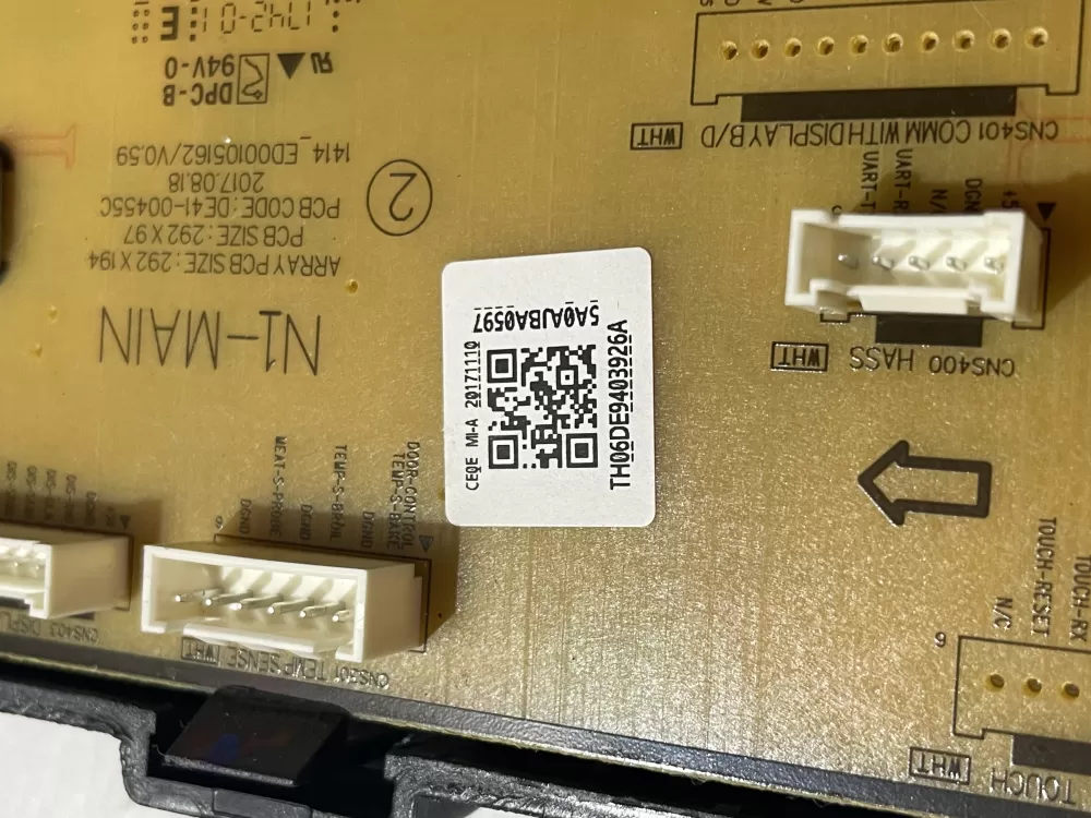 Samsung DE94-03926A Range Oven Control Board AZ200204 | Wmv897