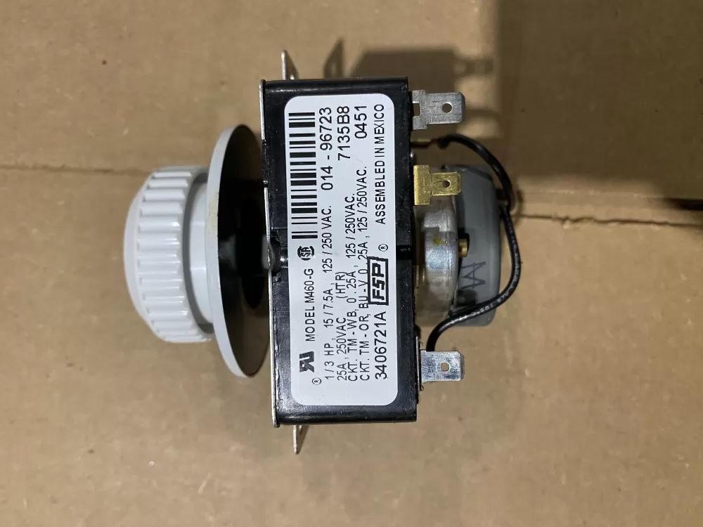 Whirlpool 3406721A AP3097855 3406721 WE04X10051 Dryer Timer  AZ84561 | BK1710