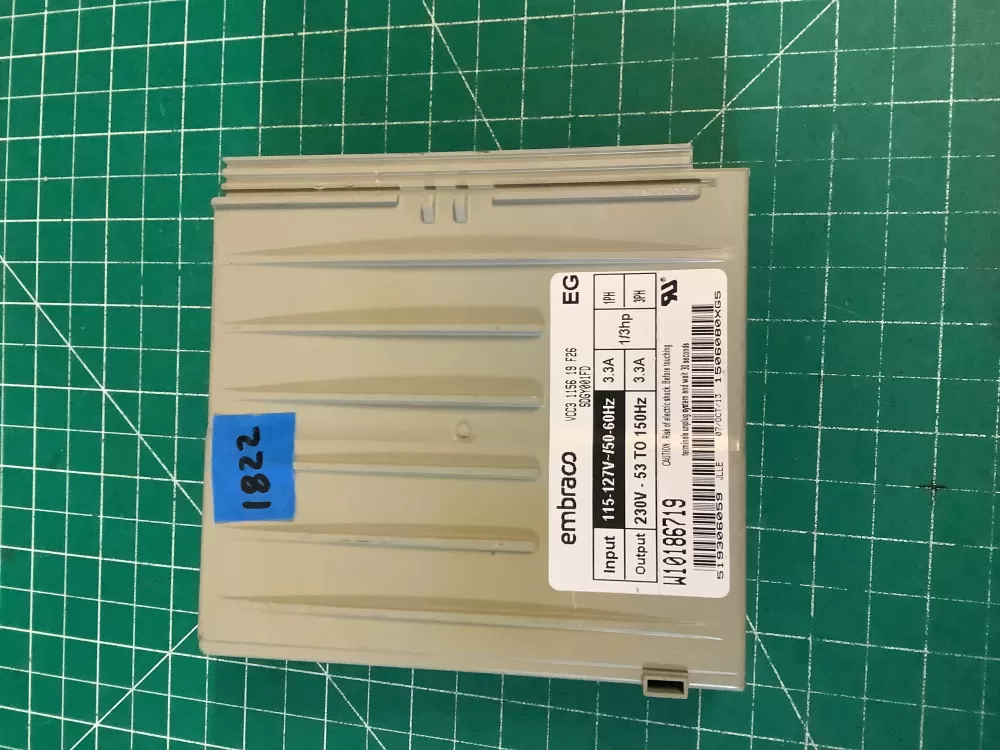 Whirlpool W1089391 Refrigerator Compressor Inverter Control AZ223368 | NR1822