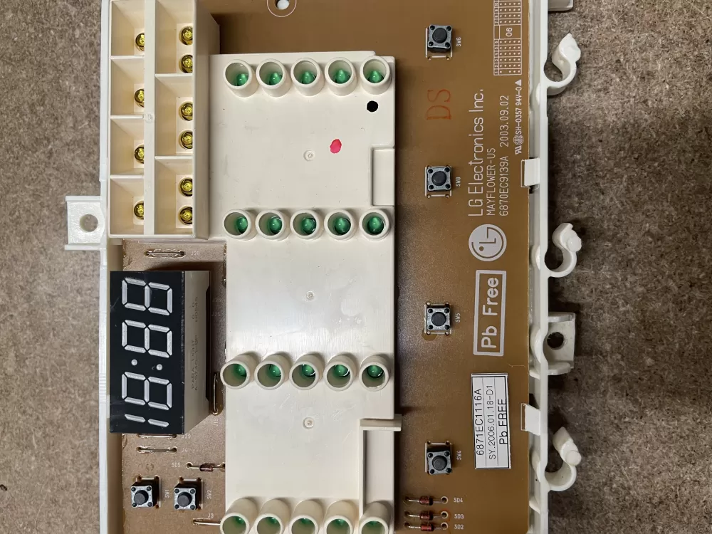 LG Kenmore 6870EC9139A 6871EC1116A Washer Control Board AZ19463 | KMV158