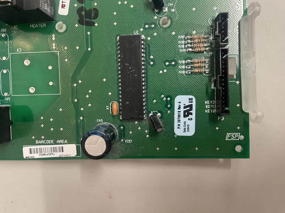 Whirlpool Kenmore WP8546219 3980062 A Dryer Control Board AZ205713 | KM2557