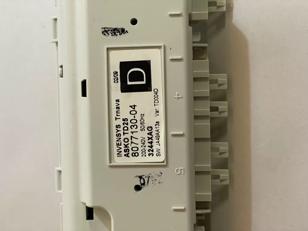 Asko 8077130 04 Dryer Control Board AZ147068 | KM2464