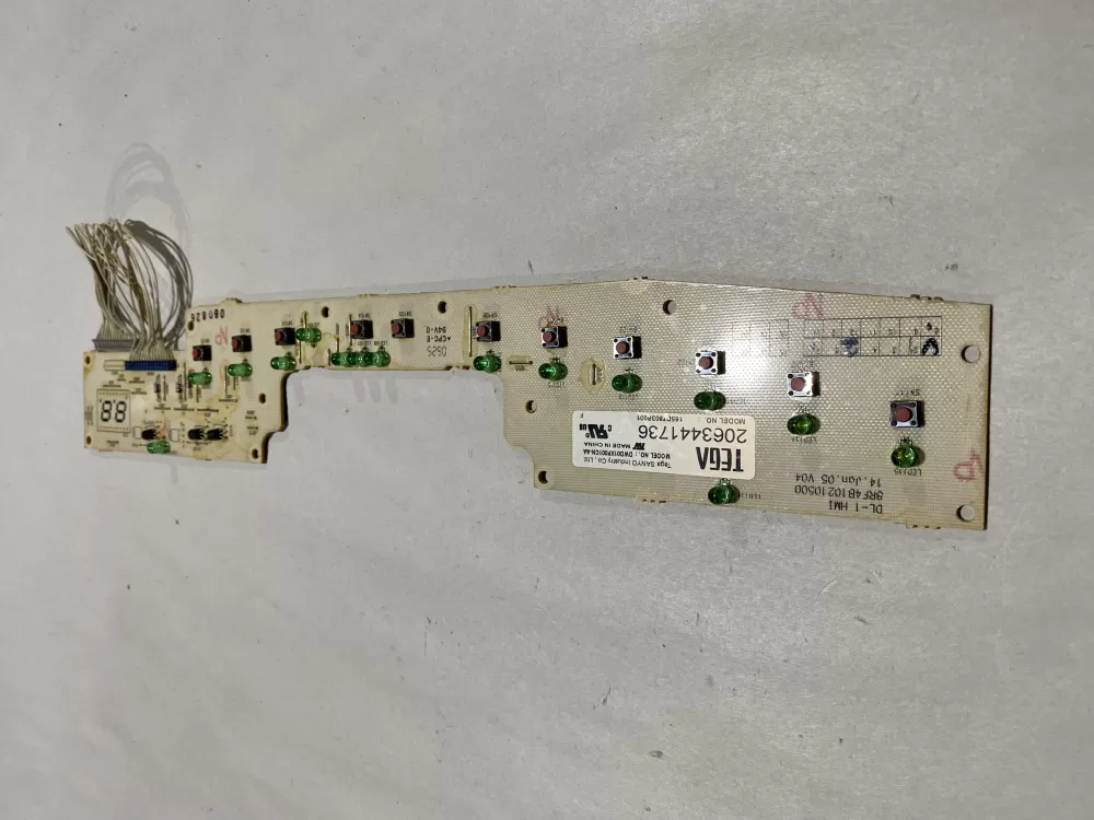 GE 165D7803P001  WD21X10378  165D7803P003  109820945  8RF4B10210500 Dishwasher Control Board