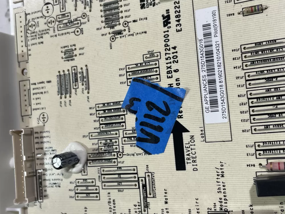 GE 275D1543G018 Washer Control Board AZ167052 | Wmv112