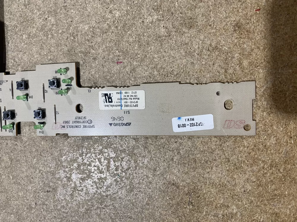 Frigidaire AP3267261 1014461 154474701 Dishwasher Control Board AZ72199 | BK1353