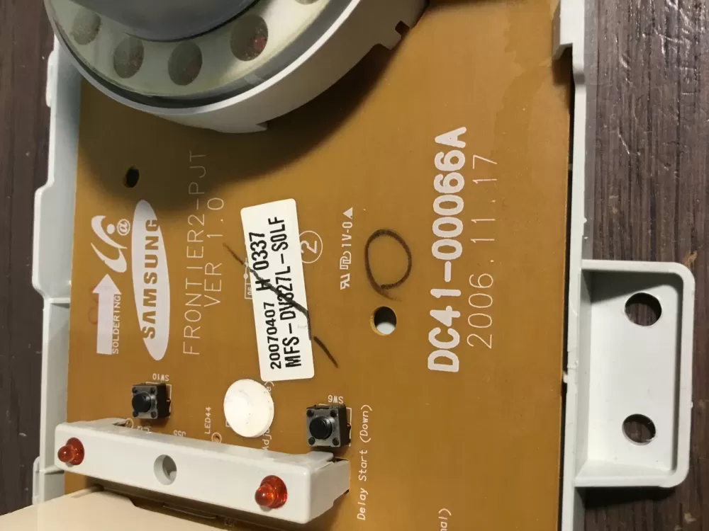 Samsung DC41-00066A Washer Control Board AZ38554 | NRV380