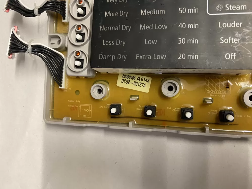 Samsung DC92-00123A DC92-00339A Dryer Control Board AZ205328 | BK632