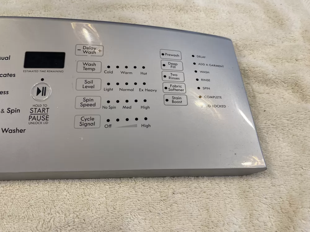 Kenmore W10643917 Washer Control Board Touchpad Panel AZ5588 | V352