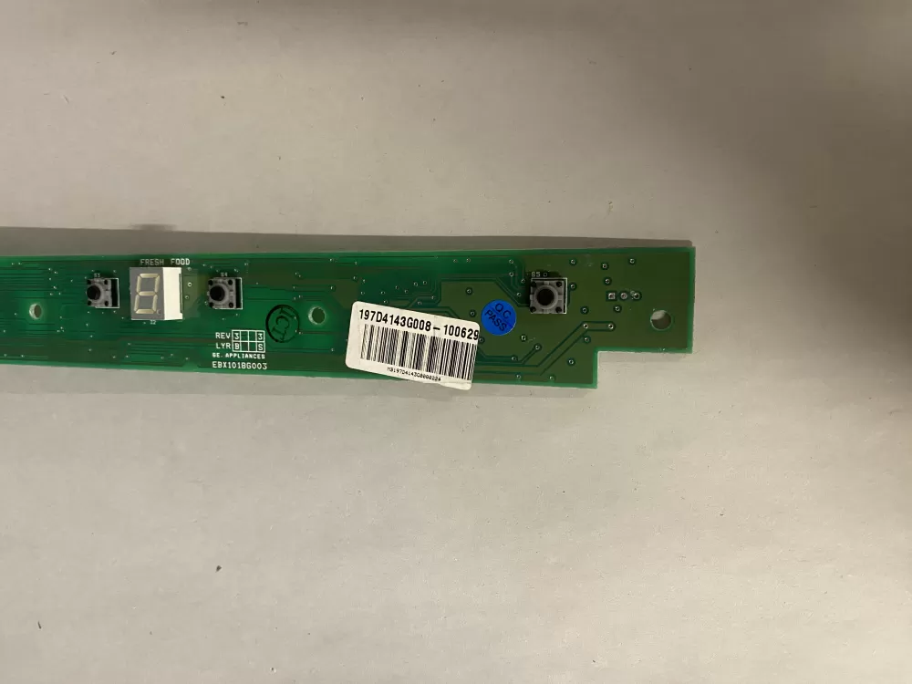 GE 197D4143G008 Wr55x10831 Refrigerator Control Board AZ218803 | BK595