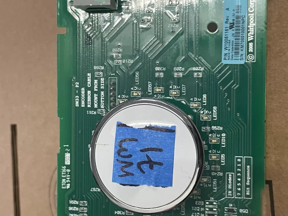 Whirlpool W10051161 Dryer User Interface Control Board AZ83049 | Wm71
