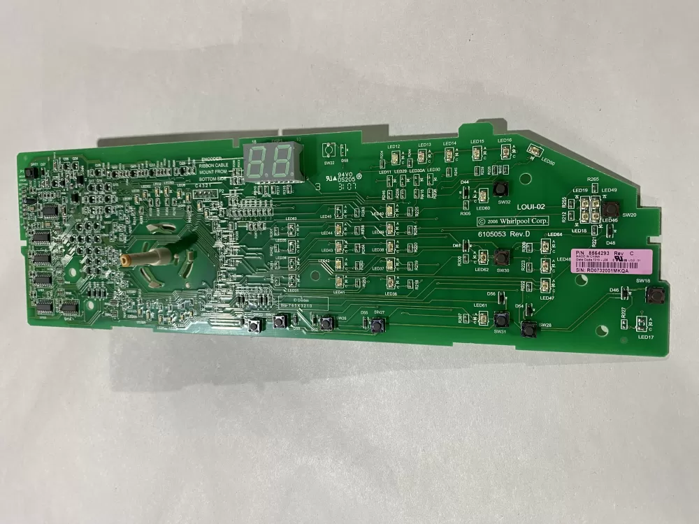 Whirlpool 8564293 8563974 Dryer Control Board