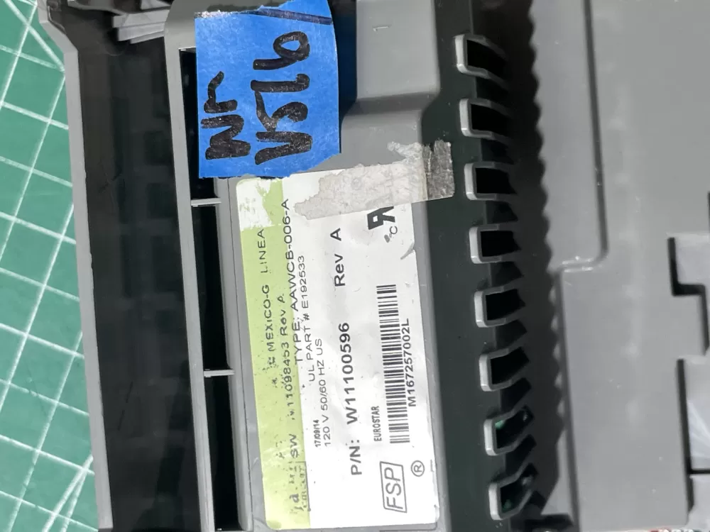 Kenmore Whirlpool W11401697 W11100596 Washer Control Board CCU AZ195189 | Wmv516