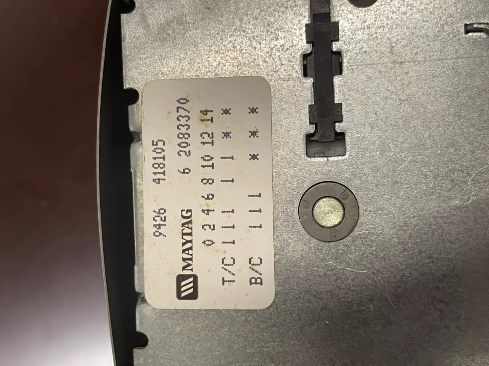 Maytag 6 2083370 Washer Timer With Control Knob AZ86058 | Wm856