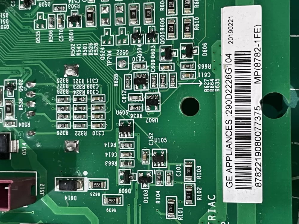 GE 290D2226G104 WH18X28642 Refrigerator Control Board AZ193472 | Wm606