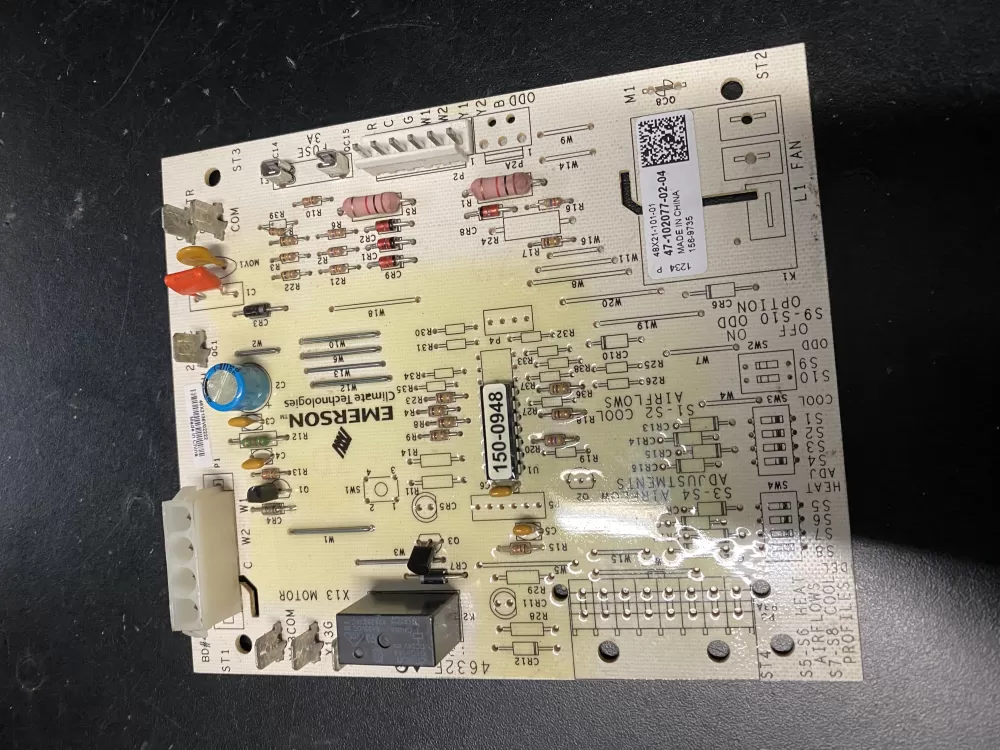 Rheem Air Handler Control Board 47-102077-02-04 156-9735 150-0948 AZ777 | BK572