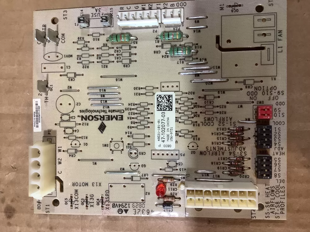 Rheem Emerson 47 102077 03 48e21 101 01  Control Board AZ104755 | AR1850