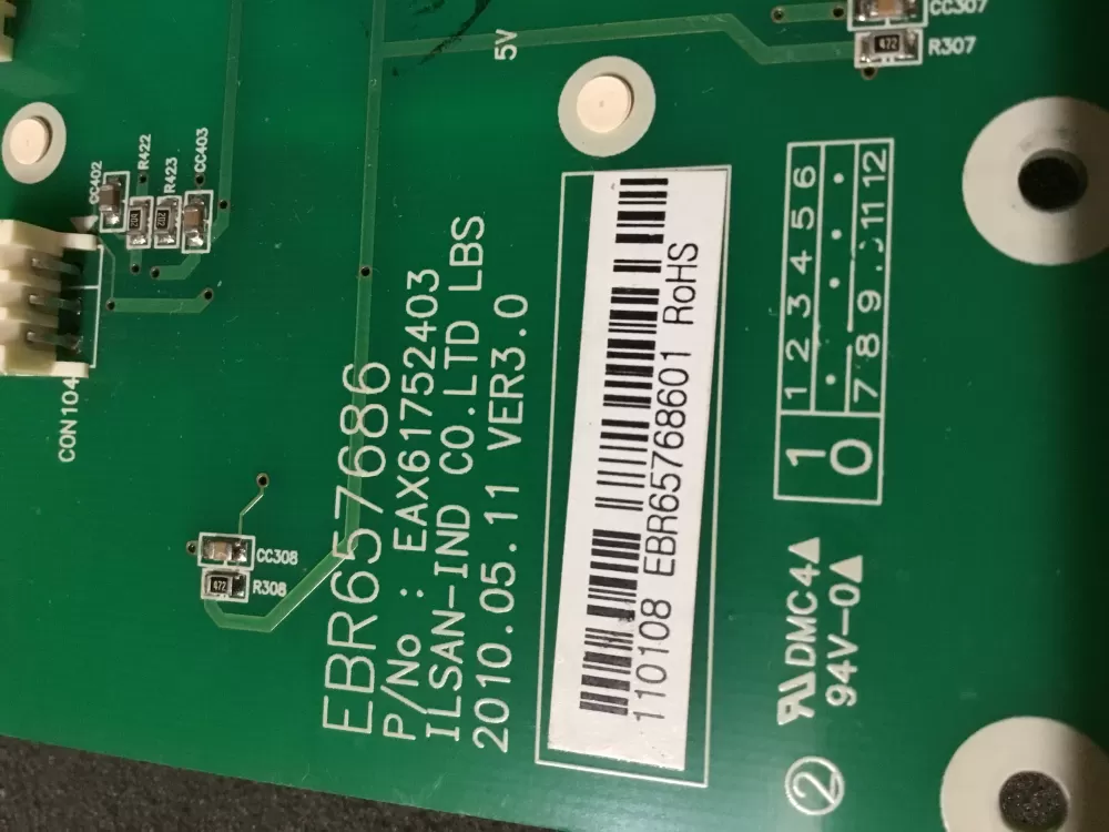 LG  Kenmore EBR65768601 Refrigerator Control Board