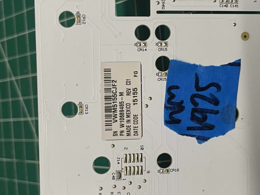 Whirlpool W10689465 Washer Control Board Interface AZ209327 | Wmv925