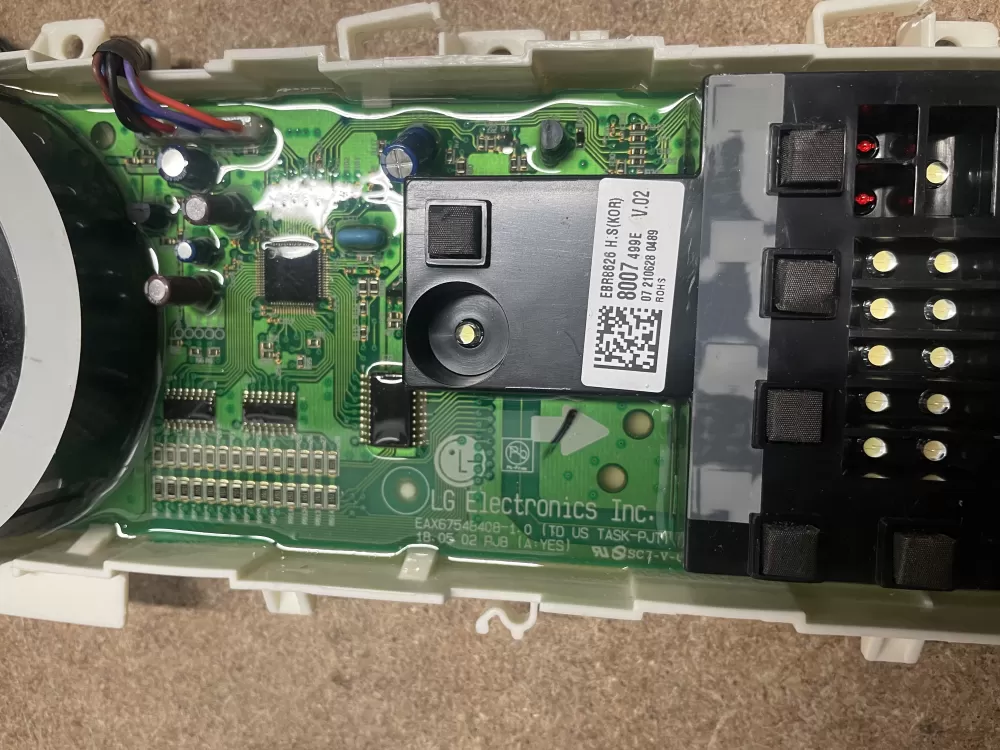 LG EBR86268007 Dryer Control Board Panel AZ12985 | KMV137