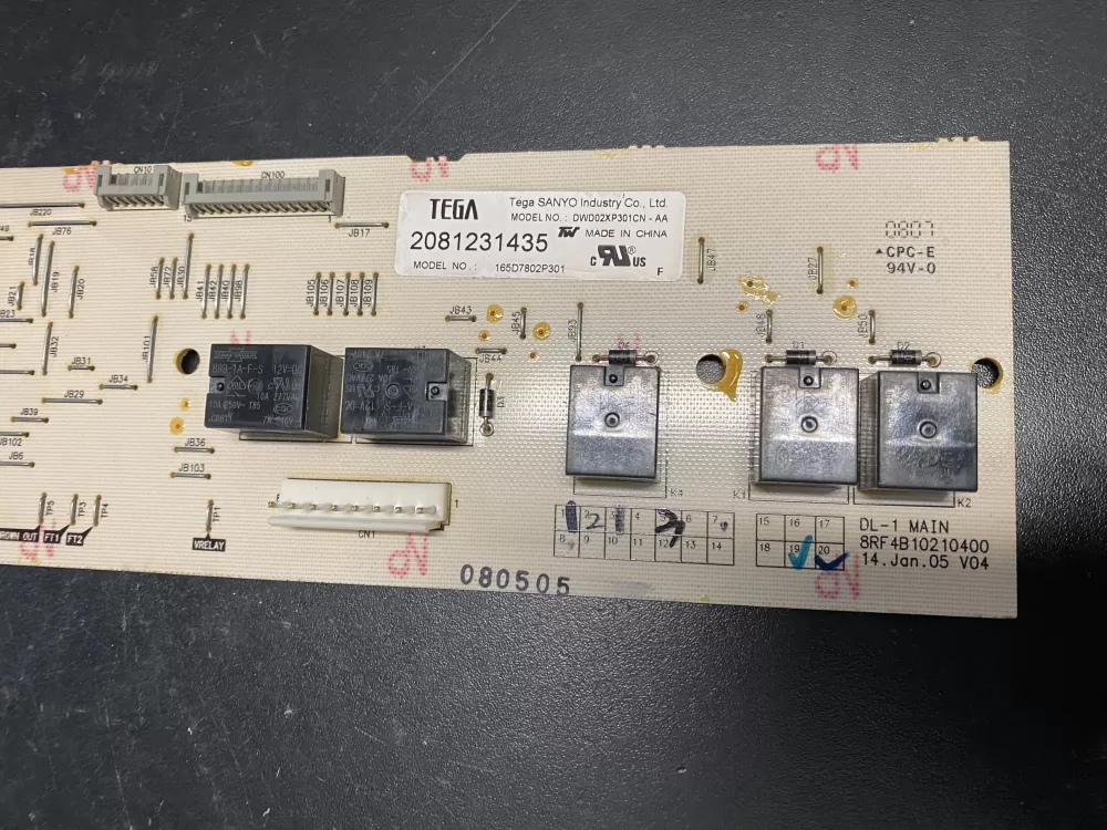 GE 165D7802P301 165d7802p301 Dishwasher Control Board AZ12817 | BK749