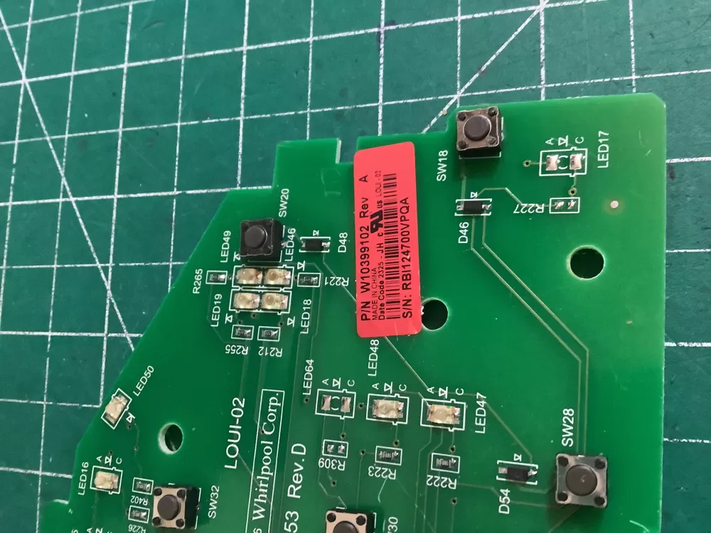 Whirlpool W10399102 WPW10394244 Washer Control Board AZ171686 | NRV18