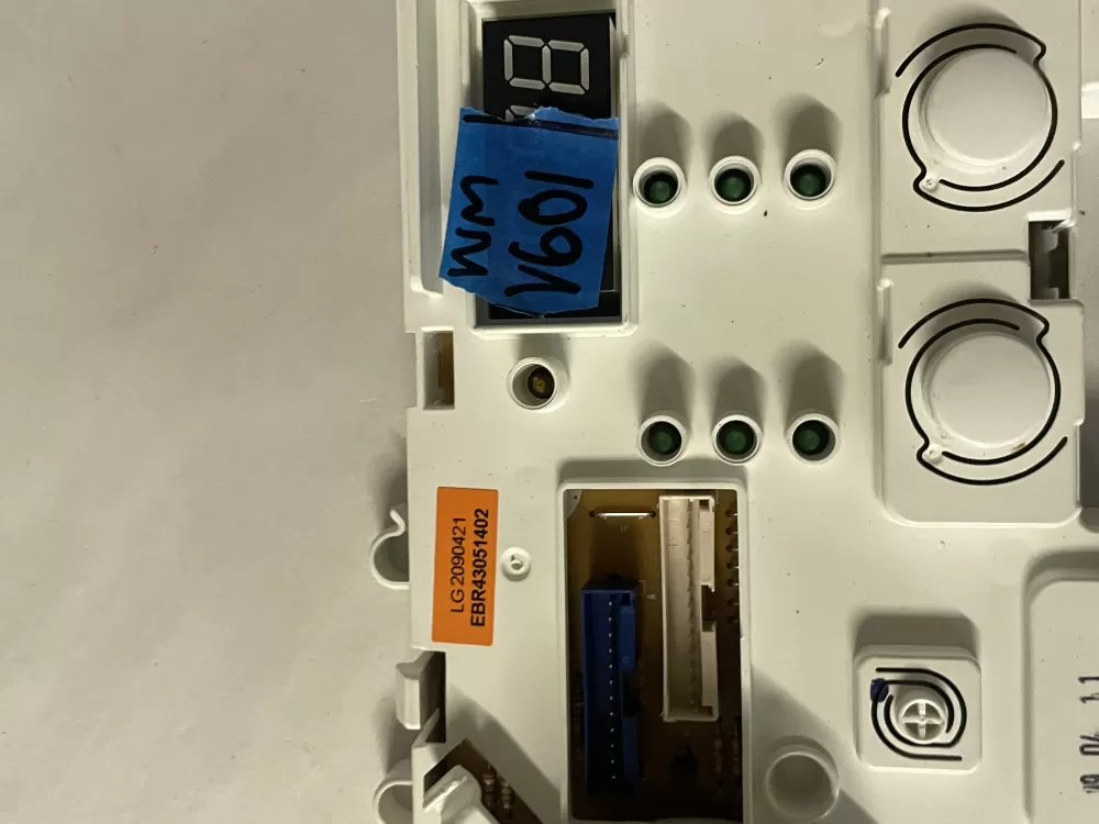 LG EAX43051201 EBR43051402 Washer Control Board AZ227395 | Wmv601