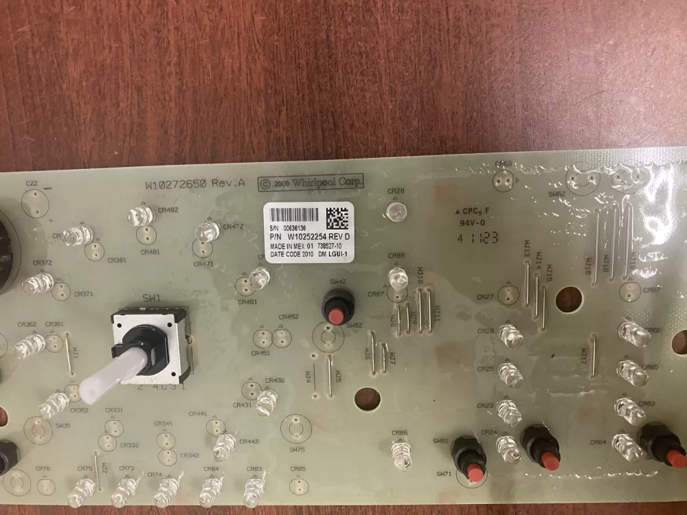 Whirlpool Maytag Amana W10252254 Washer Control Board AZ55561 | BK1990