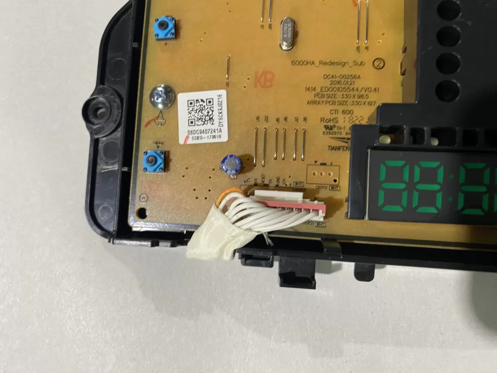 Samsung DC94 07241A Washer Control Board AZ146308 | BK2455