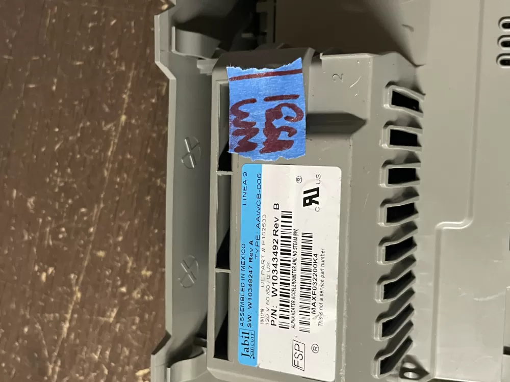 Whirlpool W10343492 W10348247 W10388205 Washer Control Board AZ51660 | Wmv531