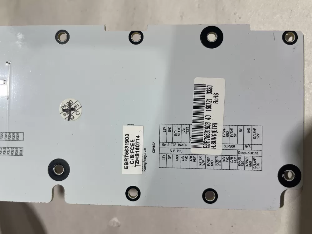 LG EBR78631903 Refrigerator Control Board Dispenser AZ152314 | Wm918