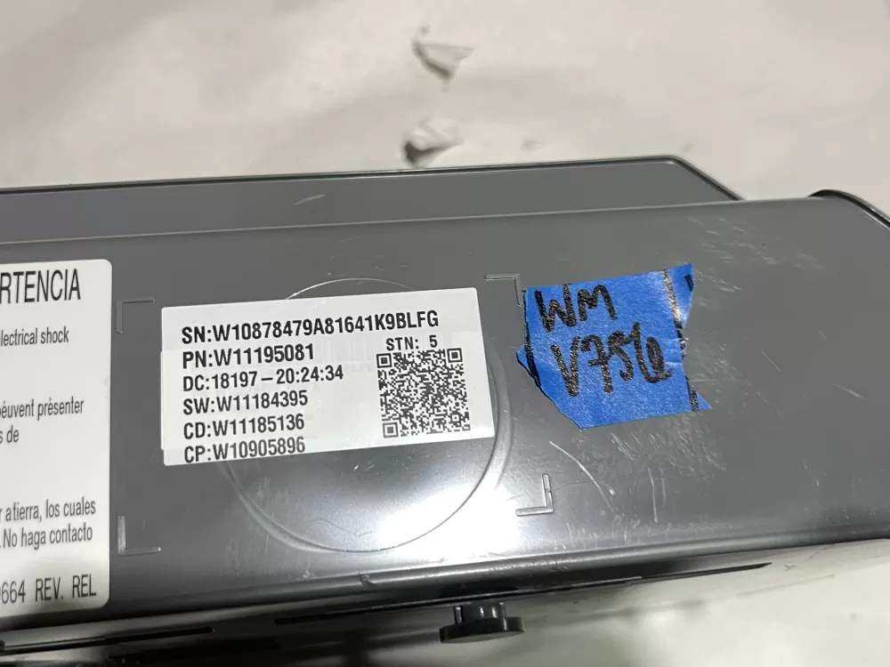 Whirlpool Washer W10888197 Control Board AZ143146 | Wmv756