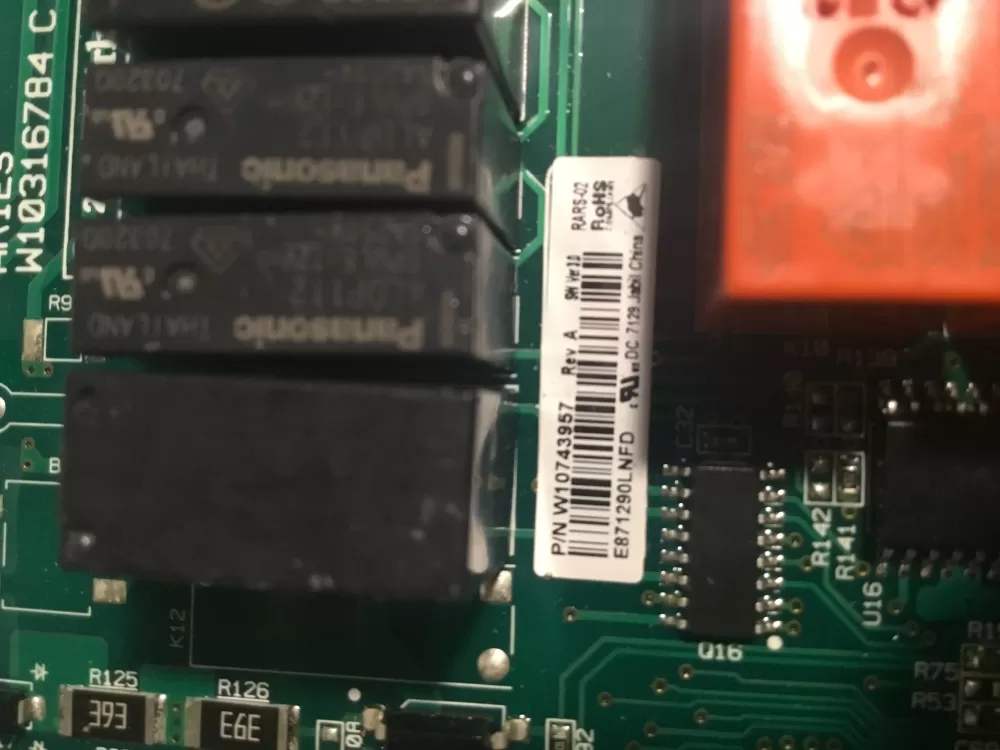 Whirlpool Kenmore W10743957 Control Board AZ38527 | NR1464