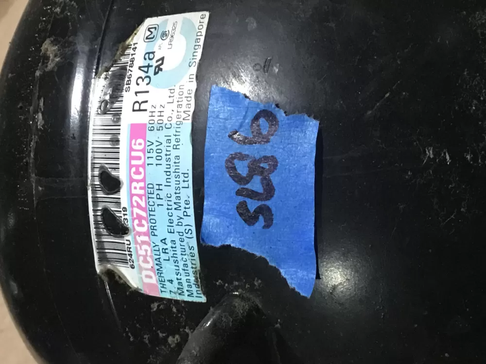  DC51C72RCU6 Refrigerator Compressor AZ97388 | Sl86
