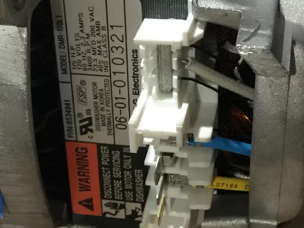 Whirlpool Kenmore KitchenAid 8193509 Dishwasher Pump Motor AZ96481 | Sl123