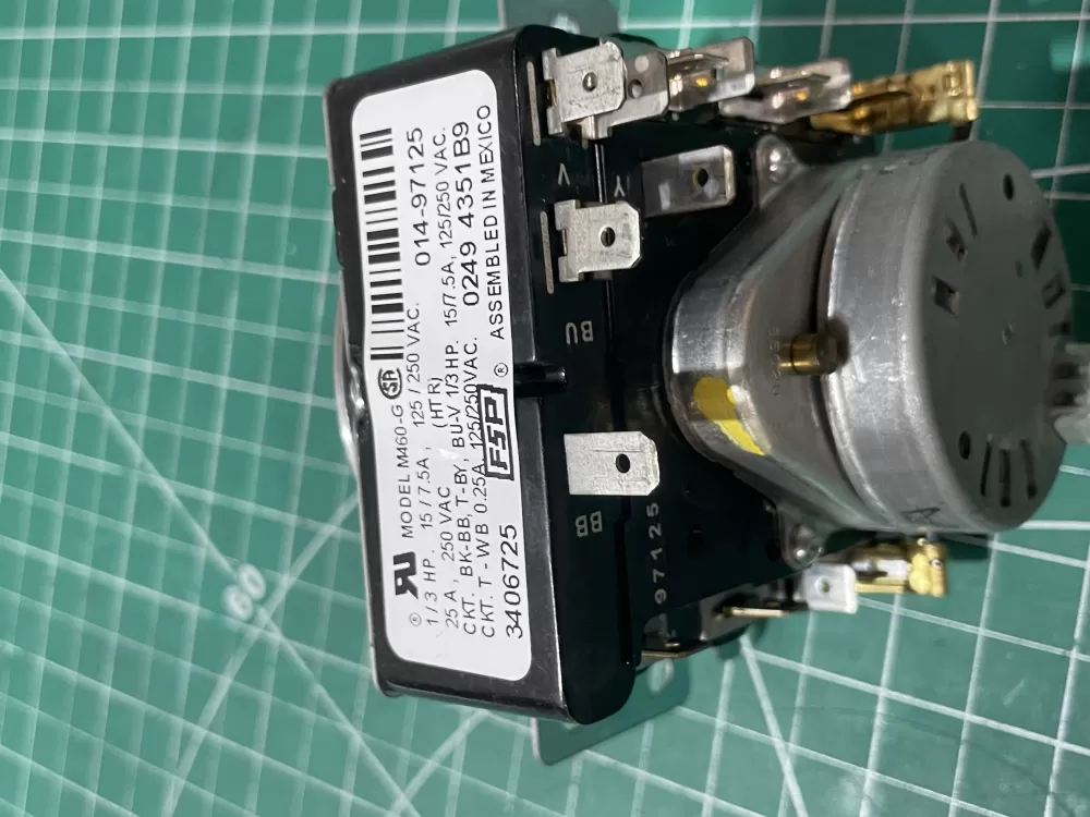 Whirlpool Maytag Amana AP6008573 3406725 WP3406725 Dryer Timer AZ193441 | Wm605