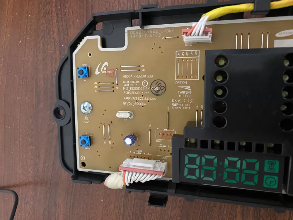Samsung DC94-04345J Washer Control Board