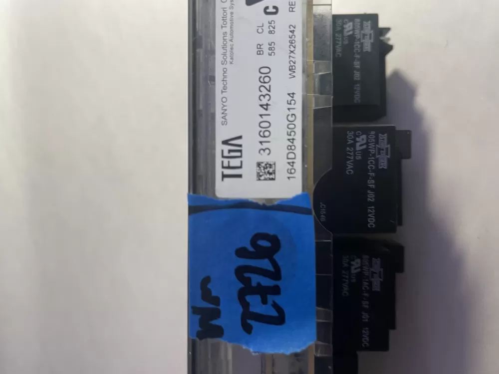 GE Oven WB27X26542 164D8450G154 Control Board Black Overlay AZ197102 | Wm2726