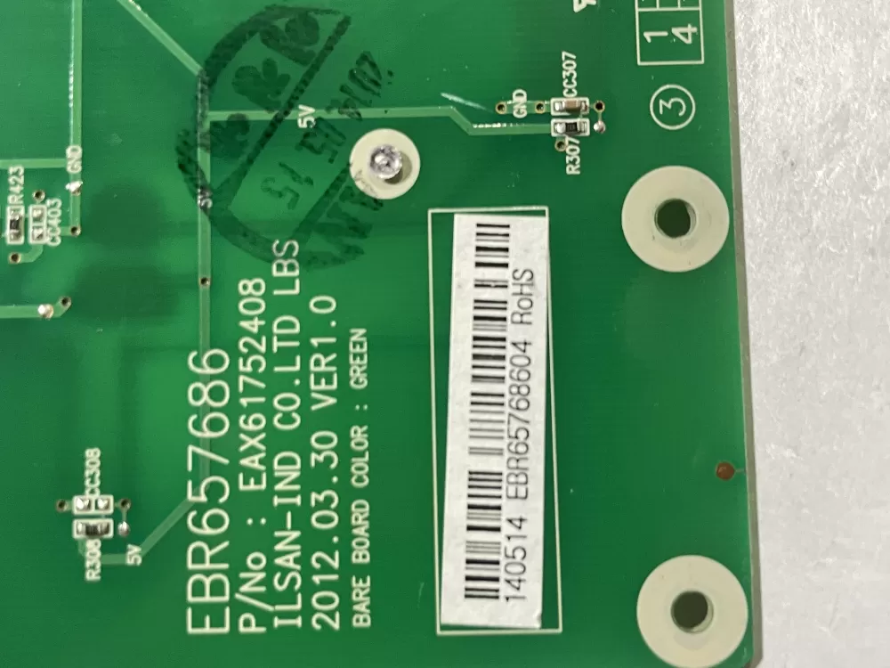 Kenmore LG EBR65768604 Refrigerator Control Board Display AZ183503 | Wm2703