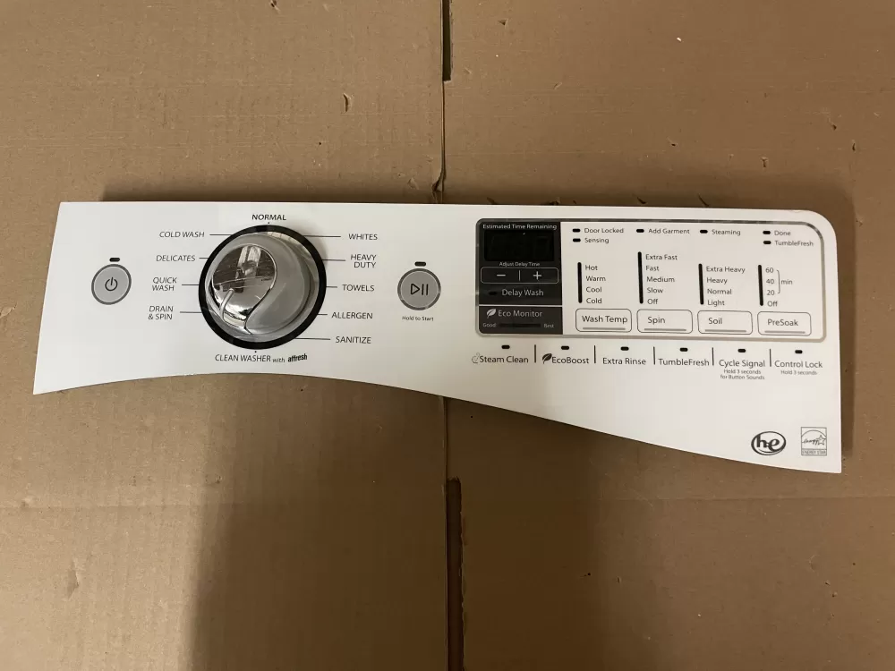 Whirlpool W10630504 Washer Control Board Interface
