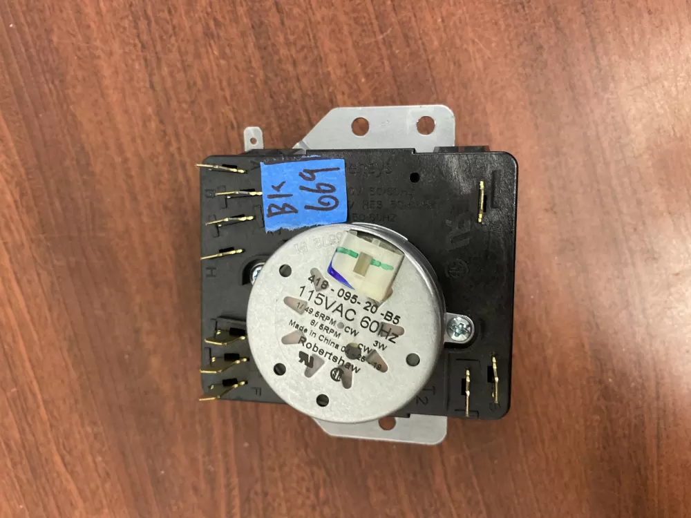 Whirlpool Maytag Kenmore AP6016542 W10185992 Dryer Timer AZ38485 | BK669