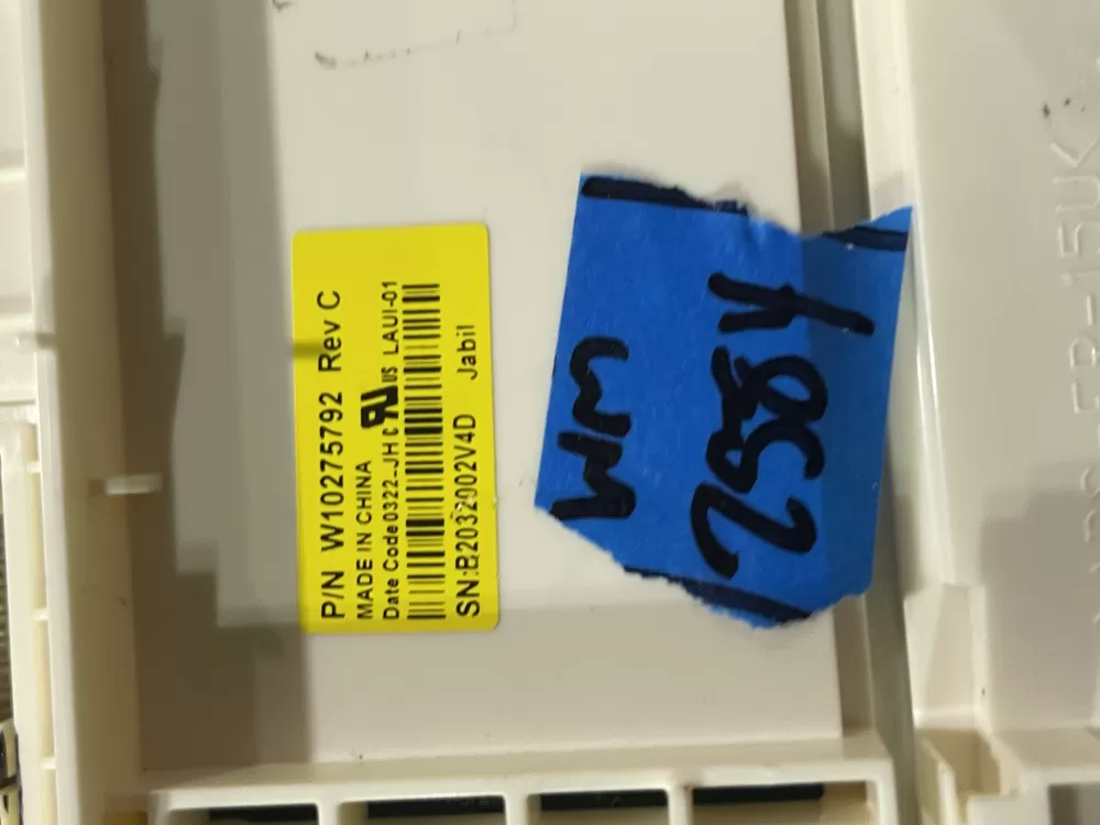 Maytag W10275792 Dryer Control Board UI Display LCD AZ168977 | Wm2584