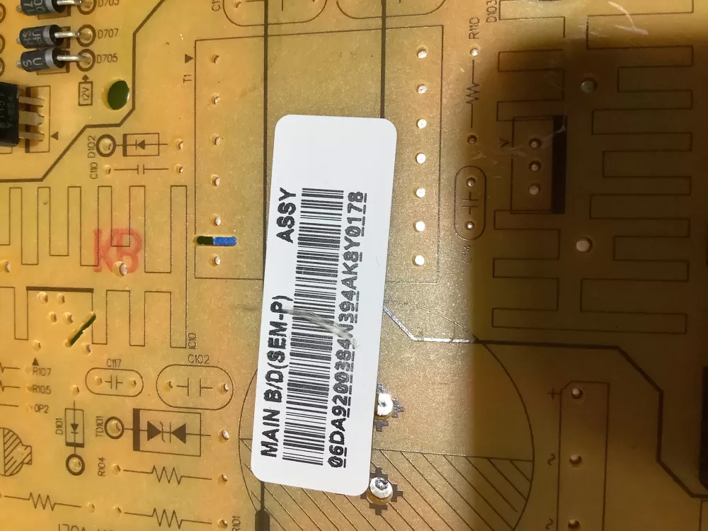 Samsung DA92 00384N Refrigerator Control Board AZ143738 | ZC2416