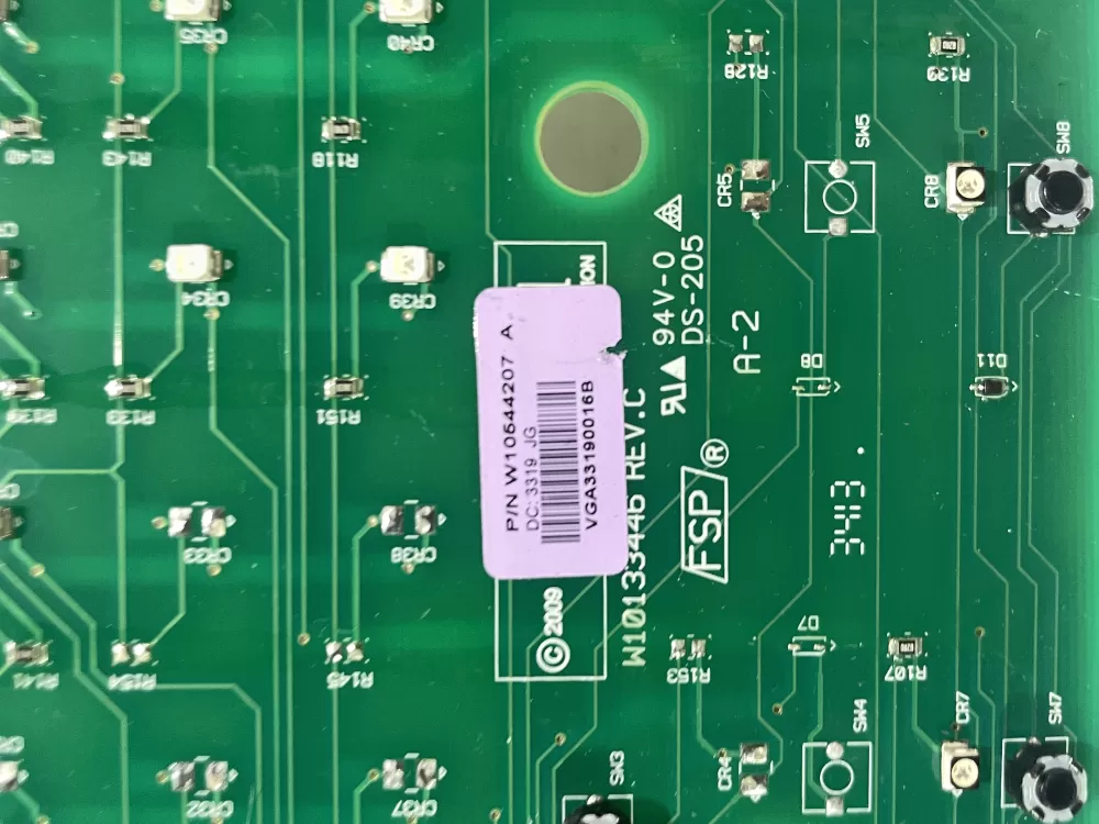 Whirlpool W10544207 Washer Board Control AZ163354 | Wmv274