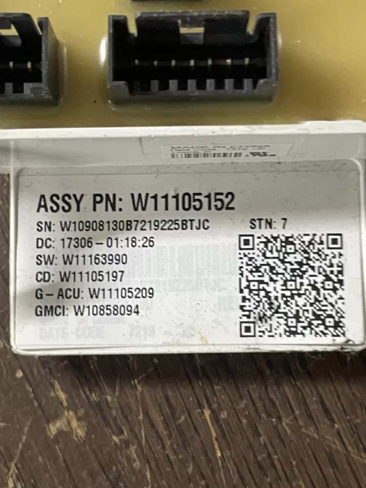 Kenmore W11105152 W11175258 W11266615 Washer Control Board AZ39172 | Wm480