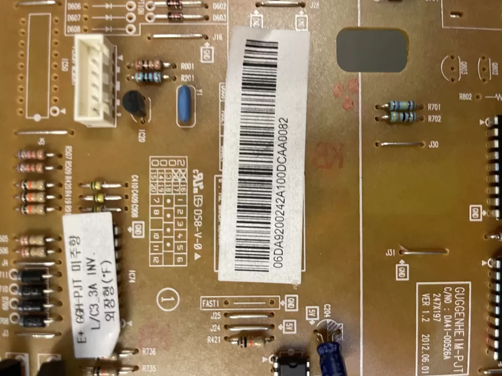 Samsung DA41-00524A DA41-00526A Refrigerator Control Board AZ225230 | Wmv124