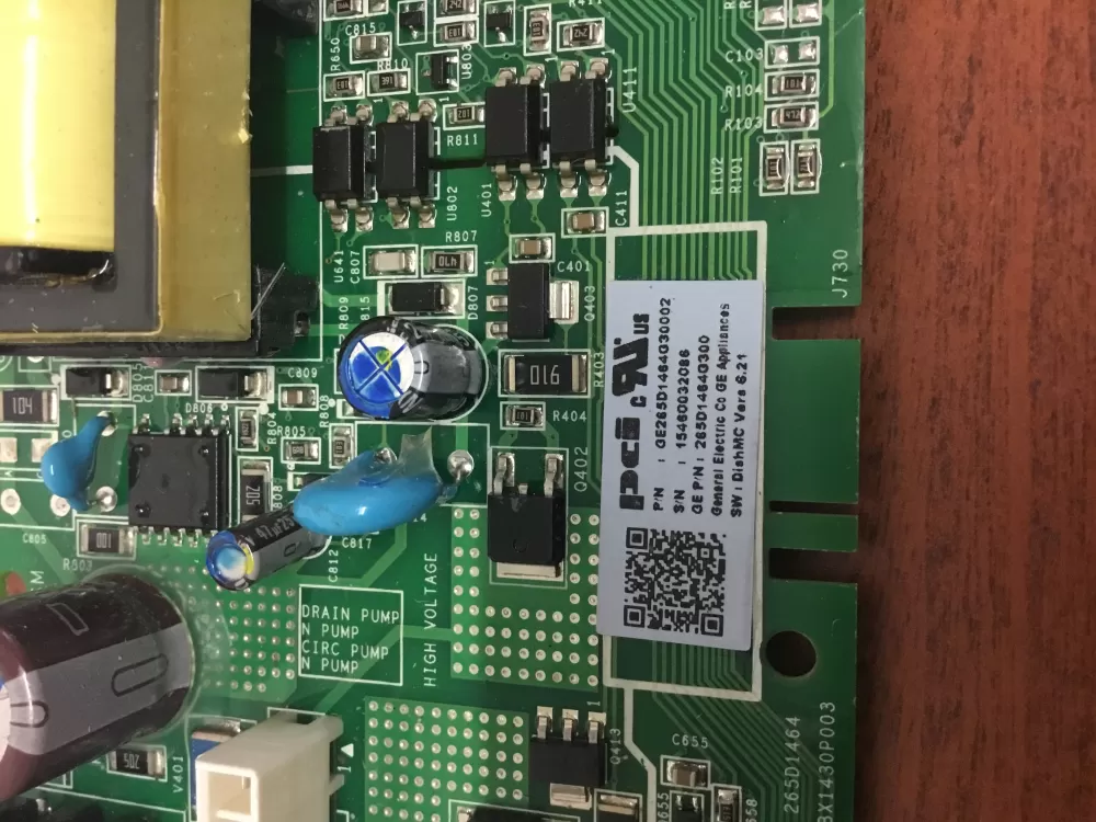 GE 265D1464G300 Diswasher Main Control Board AZ54734 | NRV520