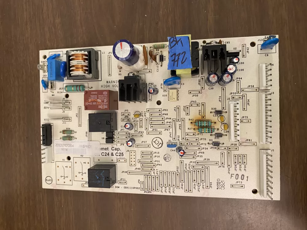 GE 200D49742G004 WR55X10996 Refrigerator Control Board  AZ81102 | BK772
